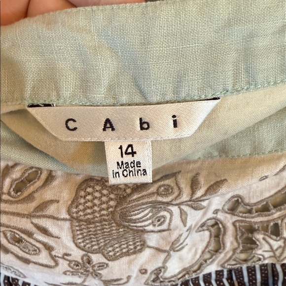 CAbi Green and Brown Patterned Skirt - Picture 3 of 4